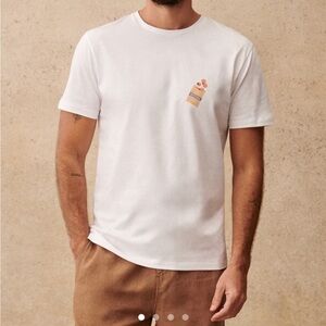 Sezane White Short Sleeve Tee